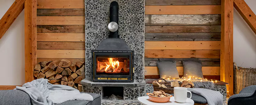 Thelin Hearth Products Direct Vent Gas Stove Fireplace Inspection in Newton, Kansas